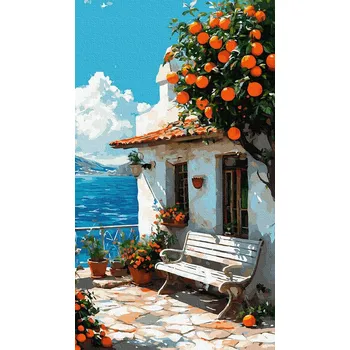 Obraz Malování podle čísel iPicasso 40x70 cm na rámu