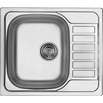 Granitový dřez Jednokomorový dřez Deante Soul ocel stříbrný