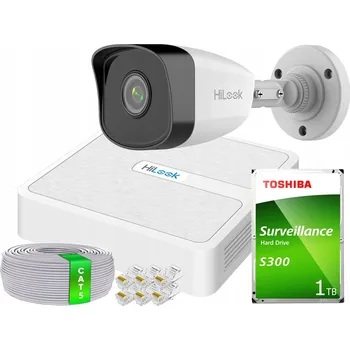 Bezpečnostní kamera Sada pro domácí monitoring IP kamera 1x IPCAM-B2 NVR-4CH-H/4P 2MPx IR 30 m