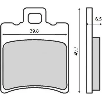 Brzdová destička BRENTA brzdové destičky KH193 (organické) skútr přední+zadní (FT 3010) (BRENTA brzdové destičky KH193 (organické) skútr přední+zadní (FT 3010))