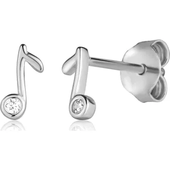 Oblečení a móda JVD Roztomilé dívčí náušnice Nota se zirkony SVLE1825XH2BI00 + 2 měsíce na vrácení zboží