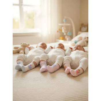 Dívčí spodní prádlo Sinsay - Ponožky 3 kusy - pastelová růžová - 615GS-03X - 615GS-03X-R18