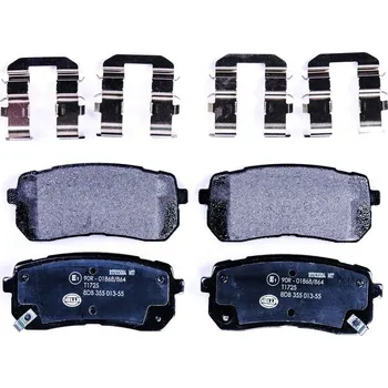 Brzdová destička Sada brzdových destiček, kotoučová brzda HELLA 8DB 355 013-551