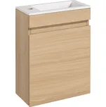 Naturel Koupelnová skříňka s umyvadlem Naturel Verona 40x53,2x22 cm světlé dřevo VERONA40SD VERONA40SD