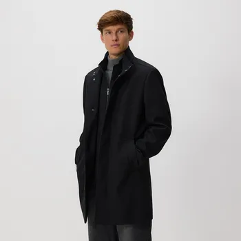 Dámský kabát Reserved - Kabát z viskózové směsi - černý - 7109H-99M - 7109H-99M-M