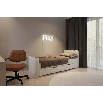 Postel Postel 80222 (100x200) s prostornou zásuvkou - M&K Foam 22 Buk 104,5x80,5 cm