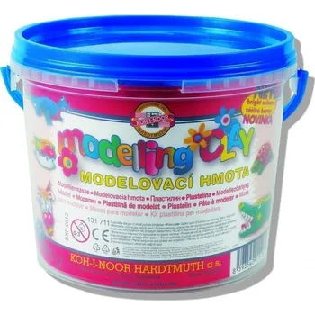 Modelovací hmota PLASTELÍNA V KYBLÍKU 8 BAREV 700G, KOH-I-NOOR