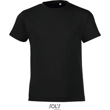 Chlapecké kalhoty SOL's Collection Tričko Regent Fit Kids, krátký rukáv, dětské COT25118300288-black Černá 12 roků