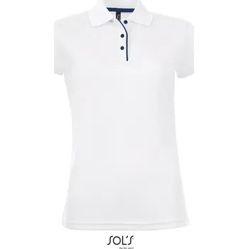 SOL's Collection Polokošile Performer Women, piqué, sportovní, krátký rukáv, dámská COT25119800105-white 2XL Bílá