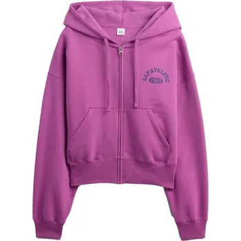 Dámská mikina Dámská mikina GAP V-LOGO ABV HIGH RIB FZ XL Fialová