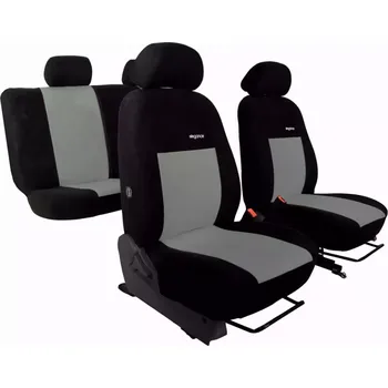 Potah sedadla Automega Autopotahy ŠKODA OCTAVIA IV, se zadní loketní opěrkou, od r. 2020, ELEGANCE šedé