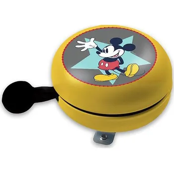 Zvonek na kolo Disney Mickey yellow retro 80 mm