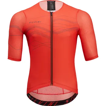 cyklistický dres Silvini pánský dres MD2000 Legno ruby-charcoal / XXL