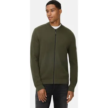 Pánský svetr SVETR CAMEL ACTIVE KNITTED JACKET FOREST GREEN