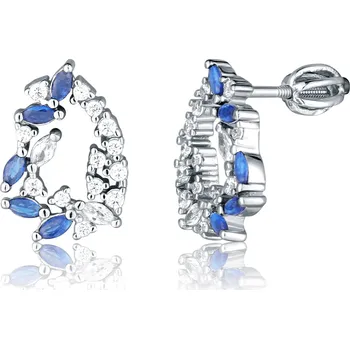 Oblečení a móda JVD Blyštivé stříbrné pecky se zirkony SVLE0801SH2M1SR + 2 měsíce na vrácení zboží