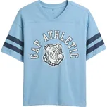 Dětské tričko GAP V-SS ELV RELAXED JRSY GR XL Světle modrá, Bílá, Tmavě modrá