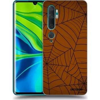 Pouzdro na mobilní telefon Picasee silikonový průhledný obal pro Xiaomi Mi Note 10 (Pro) - Web