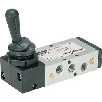 Instalatérský materiál Pneumatický ventil G1/8", 5/2, páka/pružina, 16 bar Parker P2LAX511VS