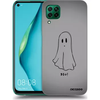 Pouzdro na mobilní telefon Picasee silikonový černý obal pro Huawei P40 Lite - Ghost