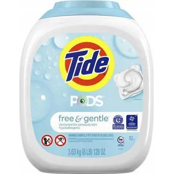 Kapsle na praní Tide Free & Gentle 152 ks – Univerzální prací kapsle na prádlo