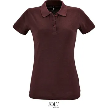 SOL's Collection Polokošile Perfect Women, piqué, krátká rukáv, dámská COT251135t5503-heather oxb L Melír oxblood
