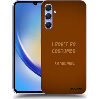Pouzdro na mobilní telefon Picasee silikonový černý obal pro Samsung Galaxy A34 5G A346B - I don´t do costumes