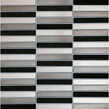 Obklad Drops metal grey stone mozaika scienna - obkládačka mozaika 30,4x29,8 6003192