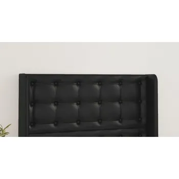 Čelo postele typu ušák černé 103x16x118/128 cm umělá kůže IM_3119664