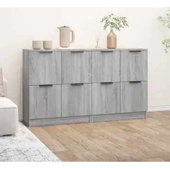 Příborník do zásuvky zahrada-XL Příborníky 2 ks šedé sonoma 60 x 30 x 70 cm kompozitní dřevo 3115810