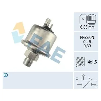 Čidlo automobilu Snímač, tlak oleje FAE FAE14560