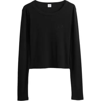 Dámské tričko Dámské crop tričko GAP V-JPN LS RIB TEE XL Černá