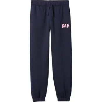 Dívčí tepláky GAP V-BAS HERITAGE JOGGER XS Tmavě modrá, Růžová