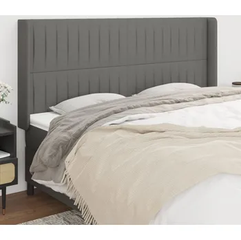 Ložnice Čelo postele typu ušák tmavě šedé 163x16x118/128 cm textil IM_3119825