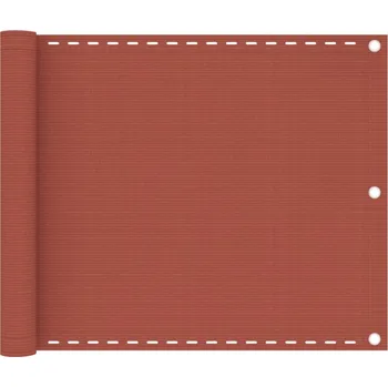 Slunečník zahrada-XL Balkonová zástěna terakota 75 x 300 cm HDPE 310944