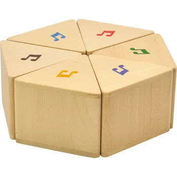 Dřevěná hračka Zvukové dřevěné kostky