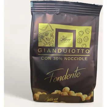 Čokoláda Oliva Gianduiotto Fondente – hořká čokoláda Gianduja s 30 % lískových oříšků 150 g