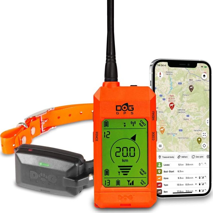 DOG Trace elektronický výcvikový obojek Vyhledávací zařízení DOG GPS X30 SHORT