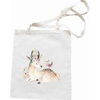 Nákupní taška Plátěná látková taška pro miminko 42 x 38 cm - srnec