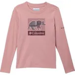 Columbia Hazeldel Hill Long Sleeve Graphic Tee Girls Eraser Pink, Barely Printed 659 růžová L