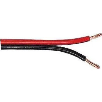 Síťový kabel Dvojlinka 2x0,75mm2 CU, červeno-černá, /CYH2x0,5mm/ TEKABEN
