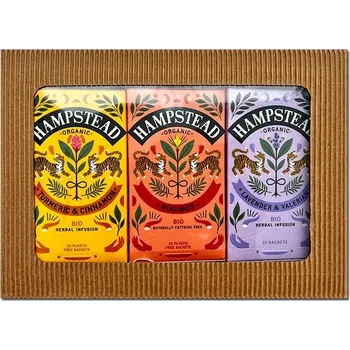 Čaj Hampstead Tea BIO Dárkový balíček bylinných čajů SPECIÁL 3 x 20 ks