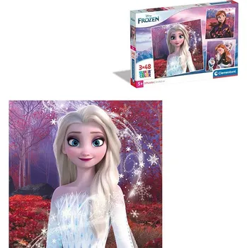 Puzzle Puzzle 3x48 Frozen vázaná Clementoni