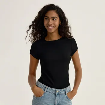 Dámské oblečení Reserved - LADIES` T-SHIRT - černý - 194EY-99X - 194EY-99X-L