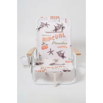 Zahradní lehátko Plážové lehátko SunnyLife Welcome to Paradise Chalk x Rip Curl béžová barva RCDBCWPC 02X, vel. ONE SIZE