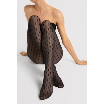 Dámská móda Silonkové punčocháče Fiore Bijou 20 DEN G6125 Barva: Černá, Velikost: 5-XL