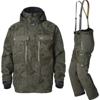 Rybářské oblečení Geoff Anderson Bunda Dozer7 Leaf Maskáč + Kalhoty Urus7 Leaf Maskáč - M