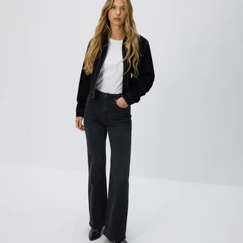 Dámské džíny Reserved - Zvonové džíny s vysokým sedem - černý - 522GE-99J - 522GE-99J-38