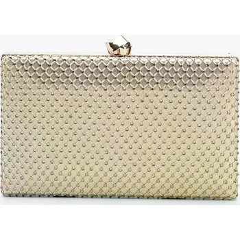 Axel Accessories Večerní psaníčko Axel s kovovým rámem a síťkou z kamínků