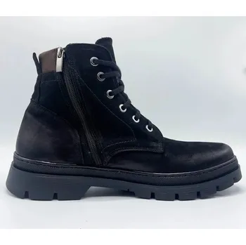 Pánské polobotky HILBY K019 pánská zimní obuv černá Velikost: 43