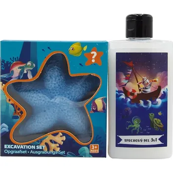 Sprchový gel Sada pro kluky - sprchový gel 3v1 200 ml a archeologická hračka (hvězdice)